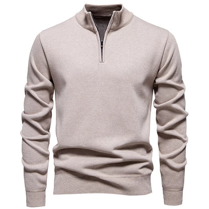 Jongman™ | Casual Gebreide Trui Met Halve Rits