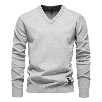 Jongman™ | Katoenen V-Hals Heren Sweater