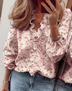 Liverno Isabella | Blus med fina volanger