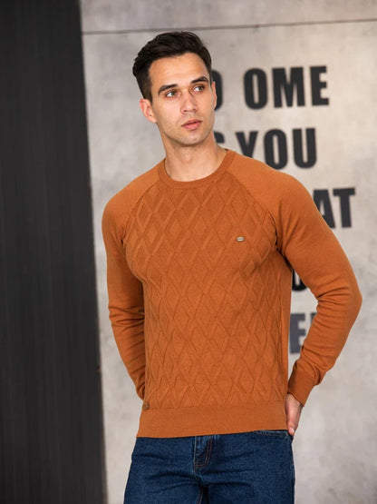 Jongman™ | Heren Trui Met Ruitdesign