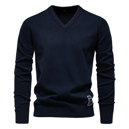 Jongman™ | Katoenen V-Hals Heren Sweater