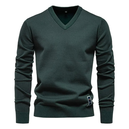 Jongman™ | Katoenen V-Hals Heren Sweater