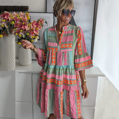 Liverno™ Juliane | Zwiewna Sukienka Boho z Falbanami