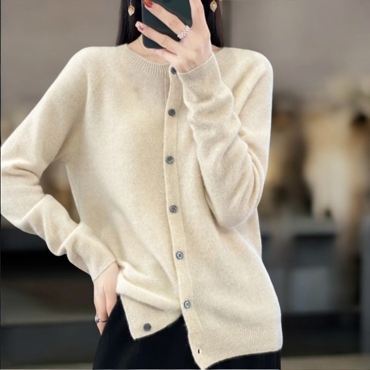 Van Delft Mode ® | Elegante Knoopjes Cardigan