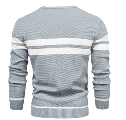 Jongman™ | Moderne Herentrui Met Streepdesign
