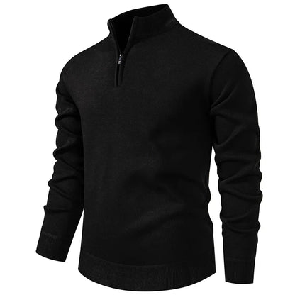 Jongman™ | Casual Gebreide Trui Met Halve Rits