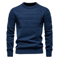 Liverno Aldo | Stickad tröja med rutmönster för herr