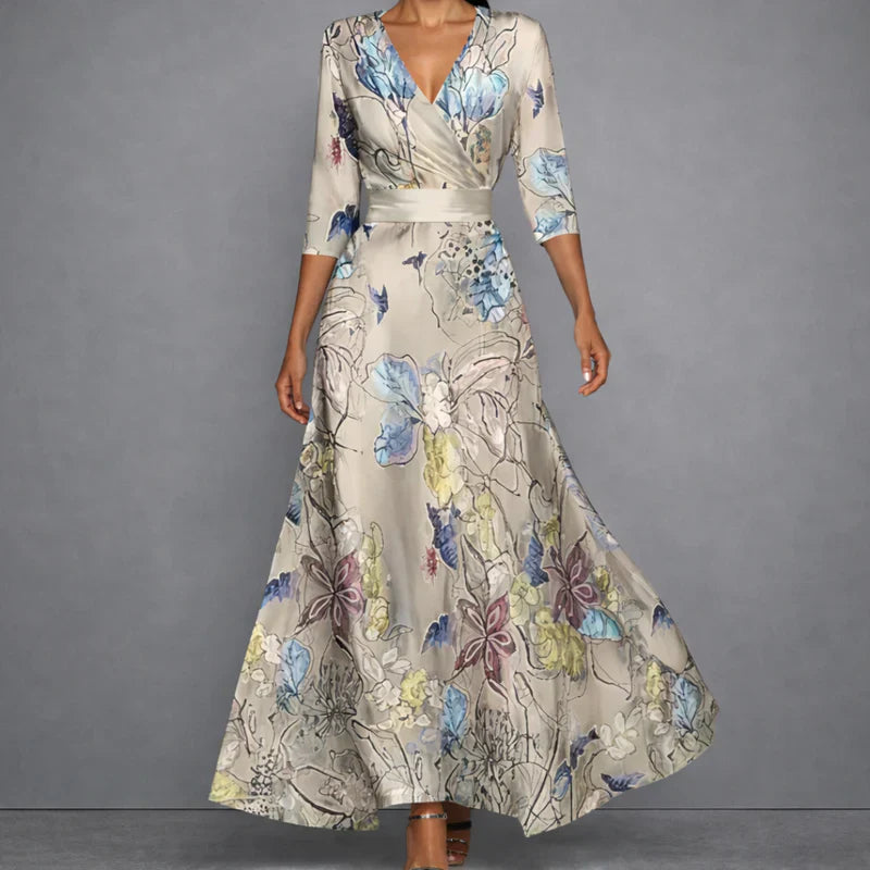 Liverno™ Ayla | Elegancka Sukienka Maxi Podkreślająca Sylwetkę