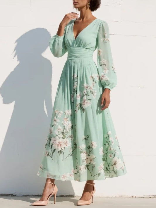 Liverno Adelaide | Elegancka Sukienka Midi w Kwiaty