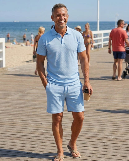 Liverno Angelo – Elegancki komplet polo na lato