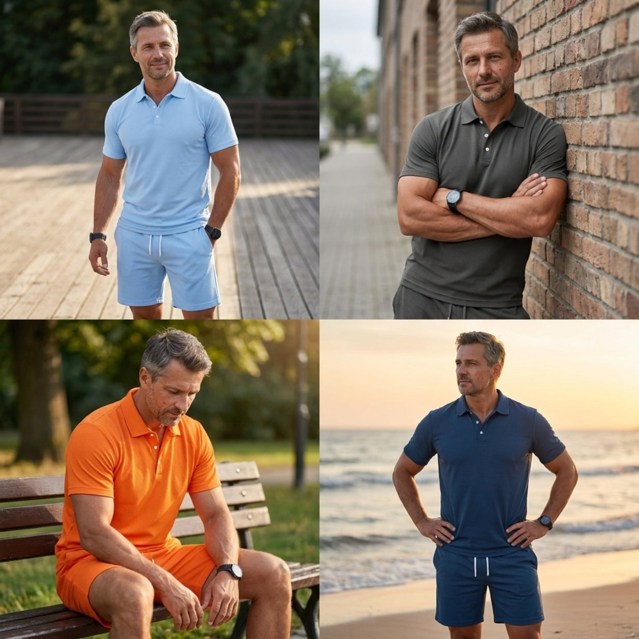 Liverno Angelo – Elegancki komplet polo na lato