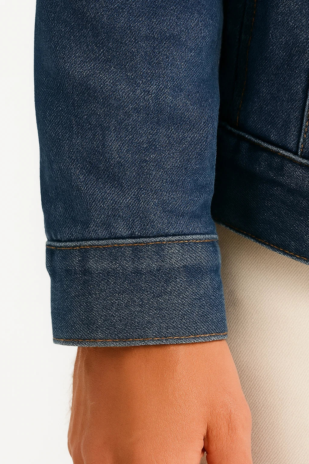 Lunelle | Heren Fleece Jacket Denim Verdikt Winter Losse Pasvorm