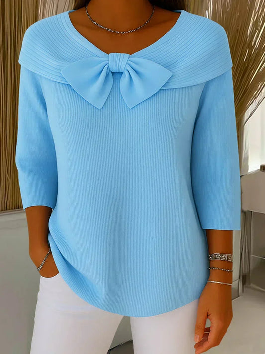 Aimee | Elegante Top met Strik en Perfecte Pasvorm