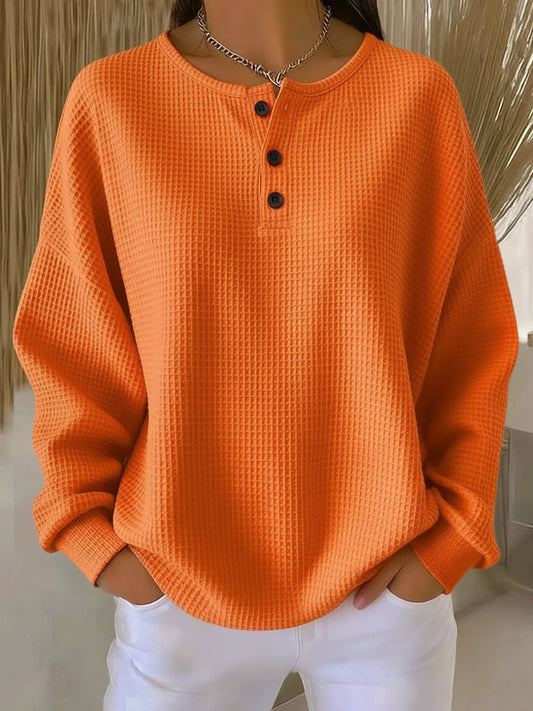 Anne™ - Avslappnad sweatshirt med krage