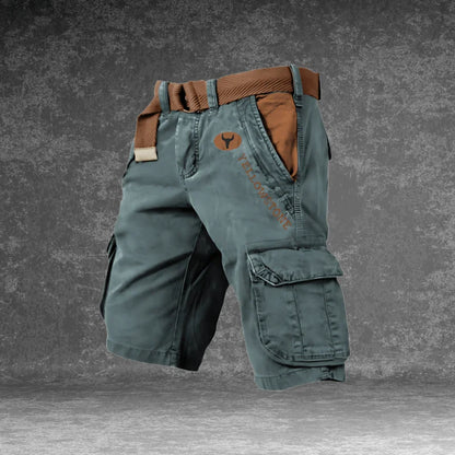 Men's Cargo Shorts with Pockets — Atticus Utility Belt Comfort