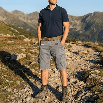 Men's Cargo Shorts with Pockets — Atticus Utility Belt Comfort