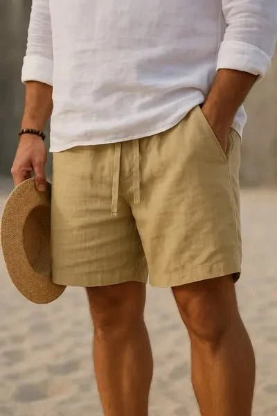 Naomi | Men's Casual Summer Shorts in Cotton Linen