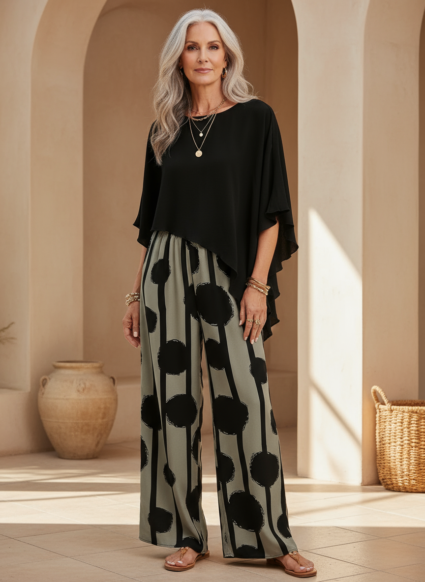 Liverno Cora | Elegancki Komplet w Kropki