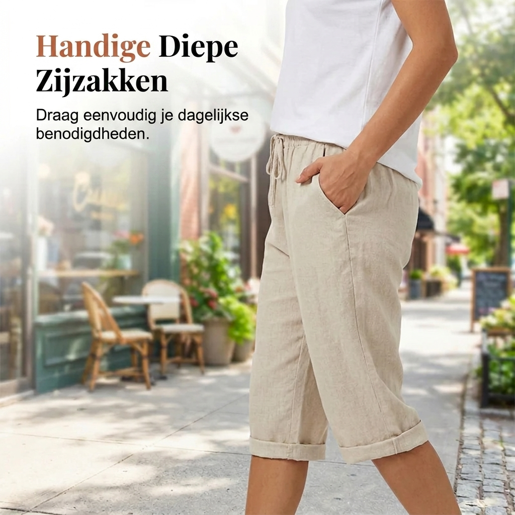Laluna® | Katoen linnen Dames Shorts