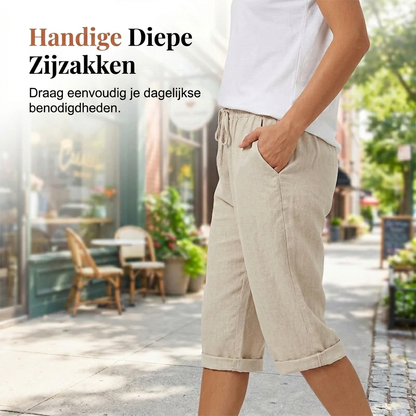 Laluna® | Katoen linnen Dames Shorts