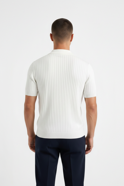 Montevivo Gebreide Polo – Verfijnd, Ademend & Tijdloos