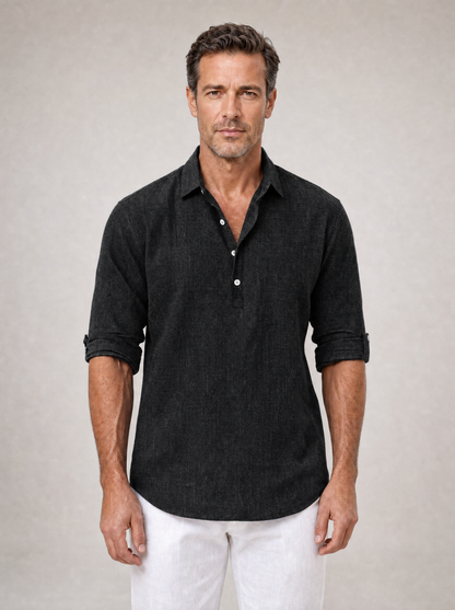Lucenzo Linen Shirt – Lichtgewicht, Ademend & Moeiteloos Stijlvol