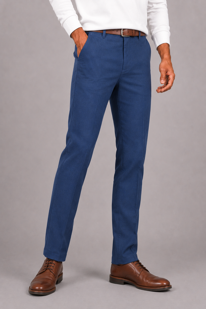 Lunelle | Heren Linnen Broek met Elastische Taille