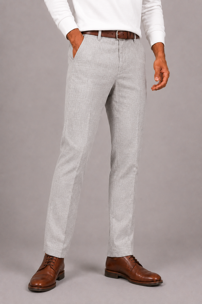 Lunelle | Heren Linnen Broek met Elastische Taille