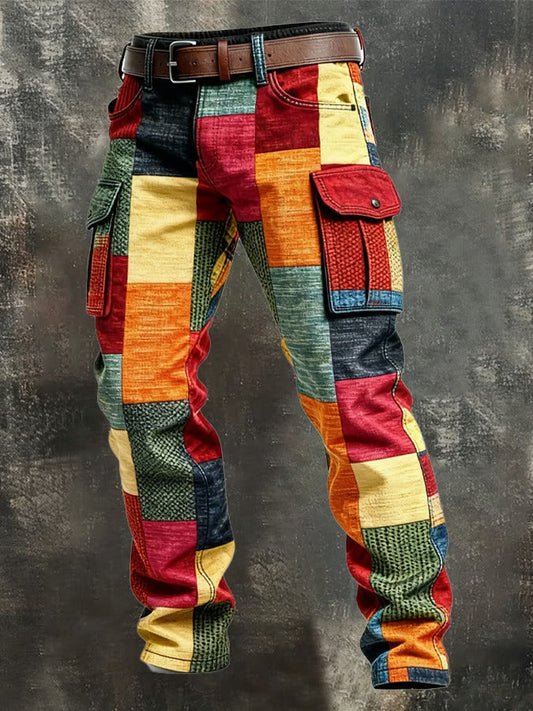 Soerd™ - Patchwork-cargobyxor För Herrar