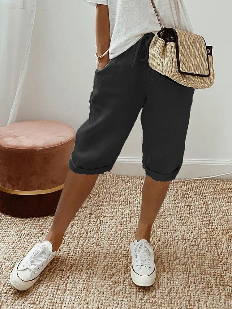 Laluna® | Katoen linnen Dames Shorts