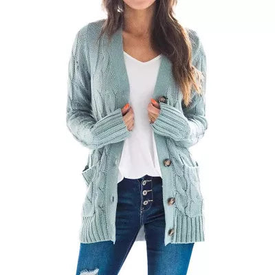 Olivia | Dames Gebreide Midi-Trui – Warm & Comfortabel voor de Herfst