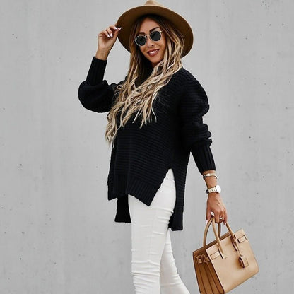 Missiona | Top Dames Herfst/Winter Relaxed Mockneck - Gebreid