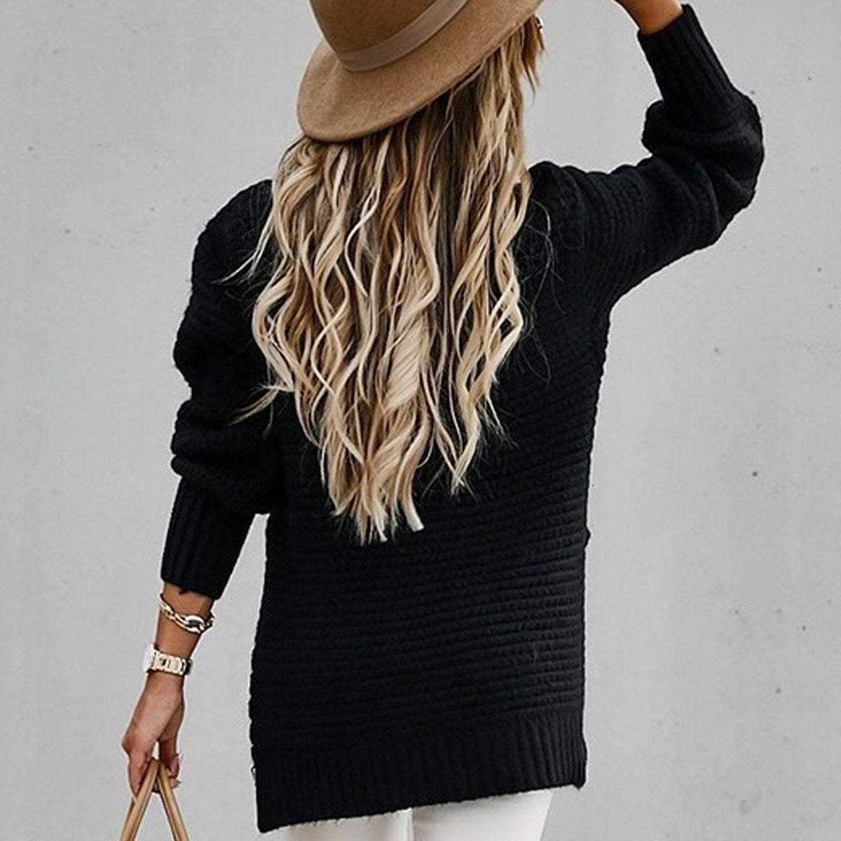 Missiona | Top Dames Herfst/Winter Relaxed Mockneck - Gebreid