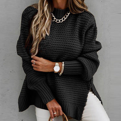 Missiona | Top Dames Herfst/Winter Relaxed Mockneck - Gebreid
