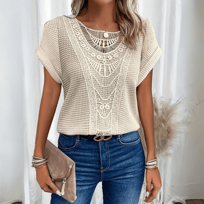 Liverno™ Olivia | Elegancki top z krótkim rękawem