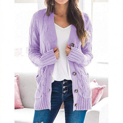 Olivia | Dames Gebreide Midi-Trui – Warm & Comfortabel voor de Herfst
