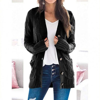 Olivia | Dames Gebreide Midi-Trui – Warm & Comfortabel voor de Herfst