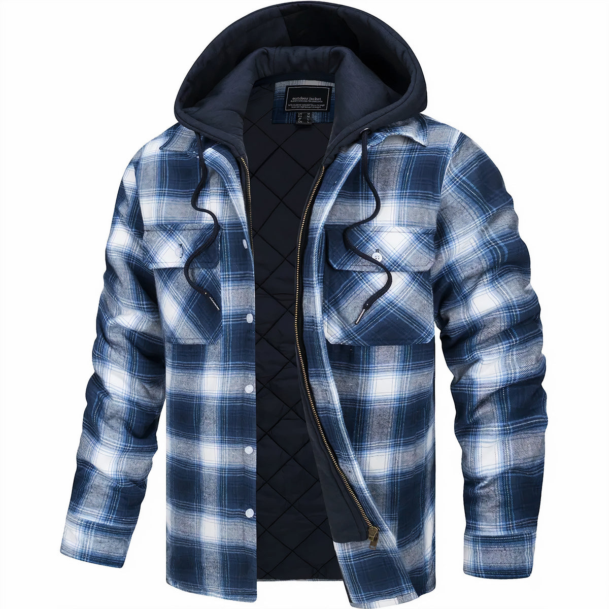Van Elst Mode® | Geruite jas met rits