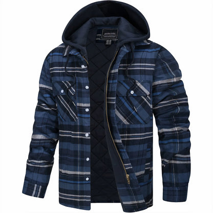 Van Elst Mode® | Geruite jas met rits